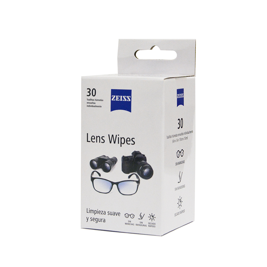 Lens Wipes Toallitas para lentes 200 pzas